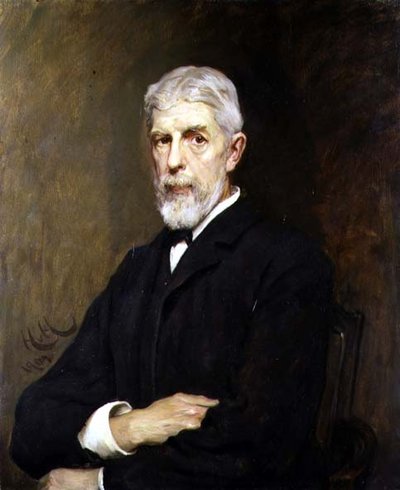 Portrait of Sir Henry Trueman Wood, Secretary and Vice-President of the Society by Hubert von Herkomer