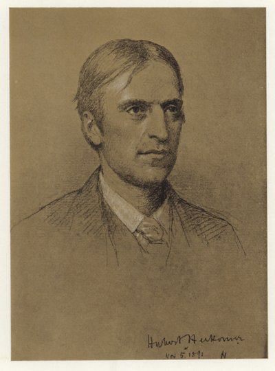 Self Portrait of Hubert Herkomer by Hubert von Herkomer