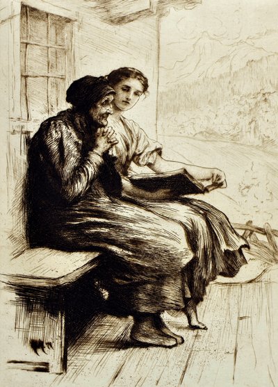 Words of Comfort by Hubert von Herkomer
