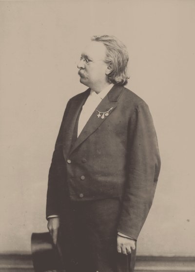 Portrait of the organist and composer Edmund Kretschmer, 1830-1908 by Höffert