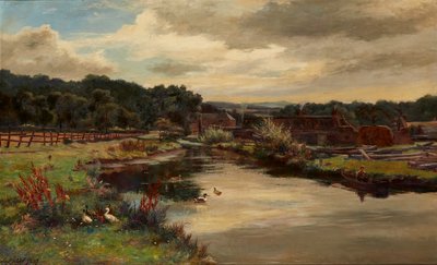 The Mill-Lade, Glen Farg Near Aberfeldy by Hugh Allan