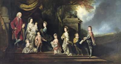 John 2nd Earl of Egmont and His Family, c.1770 by Hugh Barron