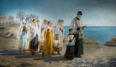 The Funeral of a Little Girl on the Riviera by Hugh Cameron