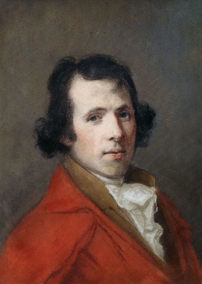 Portrait of Antonio Canova, Bust Length, Wearing a Coat by Hugh Douglas Hamilton