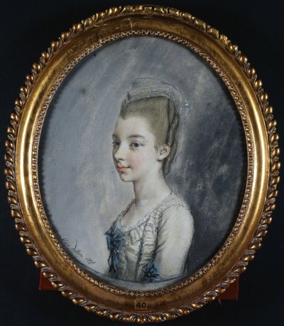 Portrait of Georgiana Spencer, later Duchess of Devonshire by Hugh Douglas Hamilton