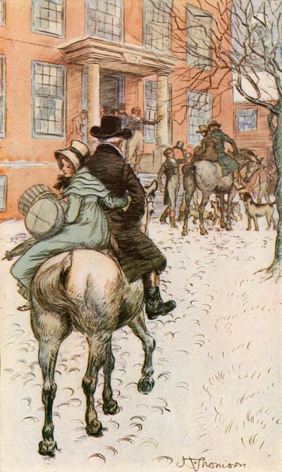 Arrivals at the Red House by Hugh Thomson