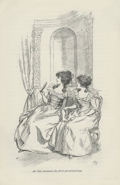 At That Moment She First Perceived Him by Hugh Thomson