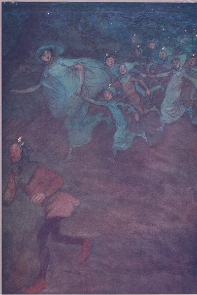 Enter Sir Hugh Evans, Anne Page, and the Others by Hugh Thomson