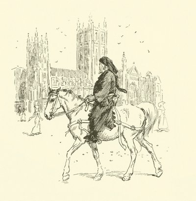 Geoffrey Chaucer on Horseback by Hugh Thomson