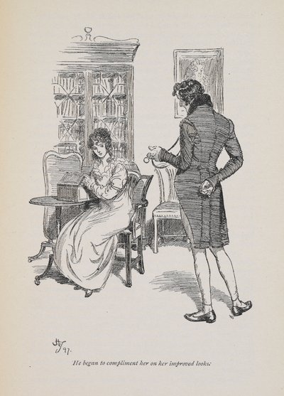 He Began to Compliment Her on Her Improved Looks by Hugh Thomson