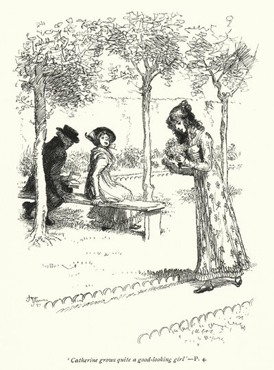 Illustration for Northanger Abbey by Jane Austen by Hugh Thomson