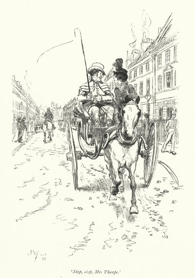 Illustration for Northanger Abbey by Jane Austen by Hugh Thomson