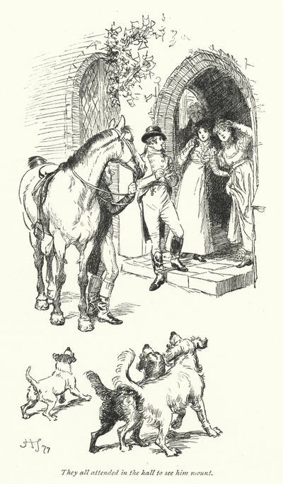 Illustration for Northanger Abbey by Jane Austen by Hugh Thomson