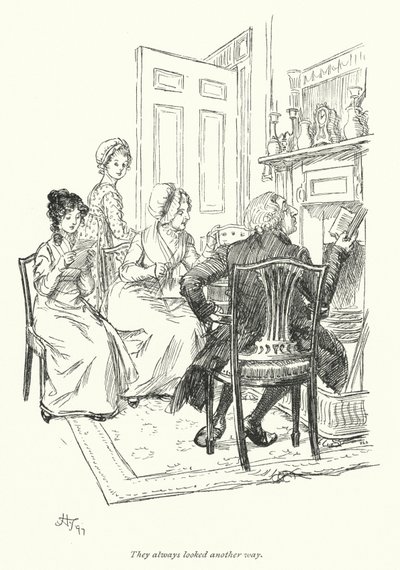 Illustration for Northanger Abbey by Jane Austen by Hugh Thomson