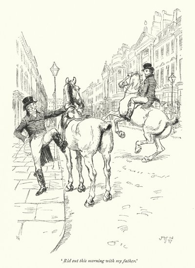 Illustration for Northanger Abbey by Jane Austen by Hugh Thomson