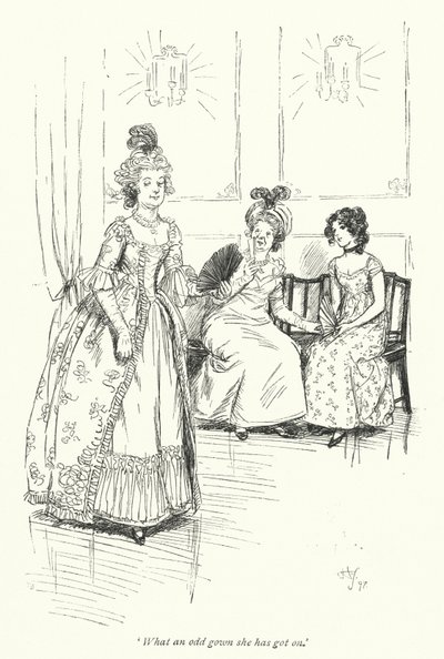 Illustration for Northanger Abbey by Jane Austen by Hugh Thomson