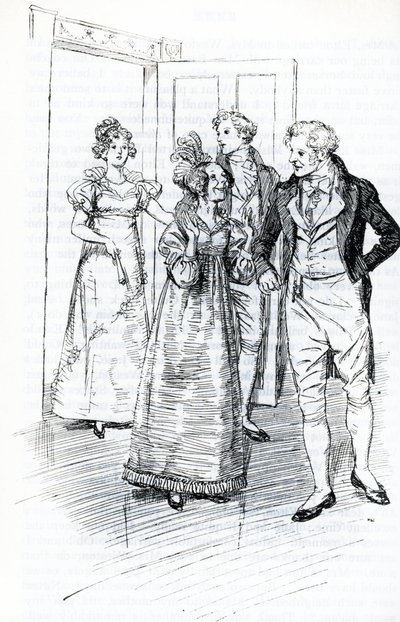 The Ball at the Inn of the Crown (illustration) by Hugh Thomson