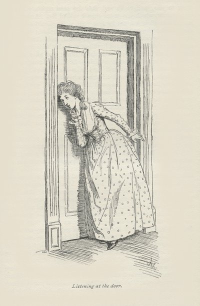 Listening at the Door by Hugh Thomson