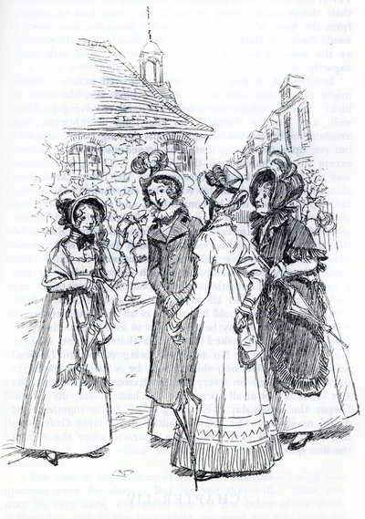 Mrs. Cole, Mrs. Perry, and Mrs. Elton (Illustration) by Hugh Thomson