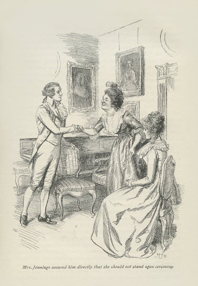 Mrs Jennings Assured Him Directly That She Should Not Stand Upon Ceremony by Hugh Thomson