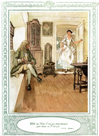 She Stoops to Conquer by Hugh Thomson
