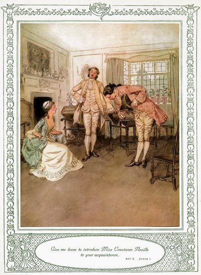 She Stoops to Conquer by Hugh Thomson