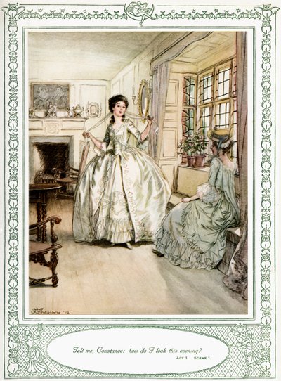She Stoops to Conquer by Hugh Thomson