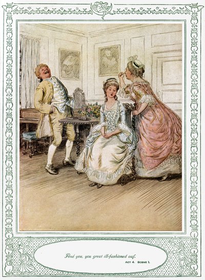 She Stoops to Conquer by Hugh Thomson
