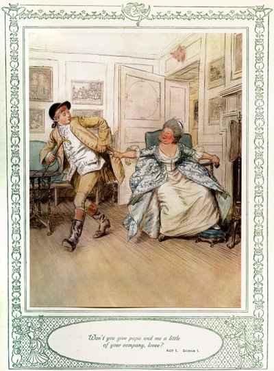 She Stoops to Conquer by Hugh Thomson