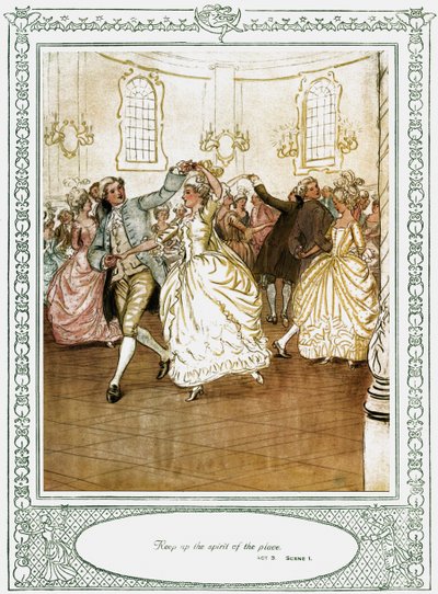 She Stoops to Conquer by Hugh Thomson