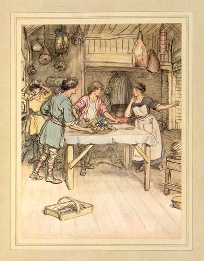 Preparing food, from 