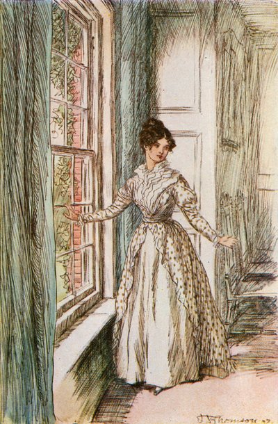 She Turned from the Window with Gladness in Her Eyes by Hugh Thomson