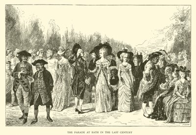 The Parade at Bath in the Last Century by Hugh Thomson