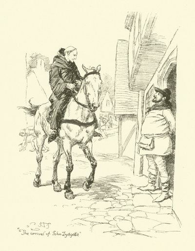 The Arrival of John Lydgate by Hugh Thomson