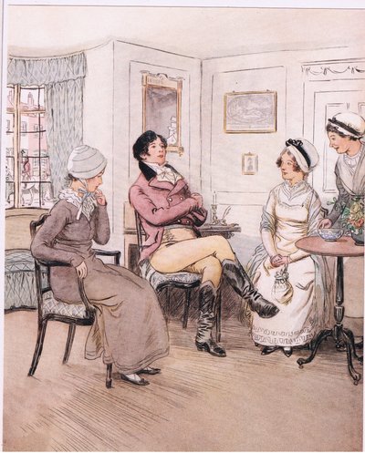 Valentine: "I regret that they are out, Patty, but I will await their return" by Hugh Thomson