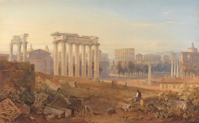 View of the Forum in Rome by Hugh William Grecian Williams
