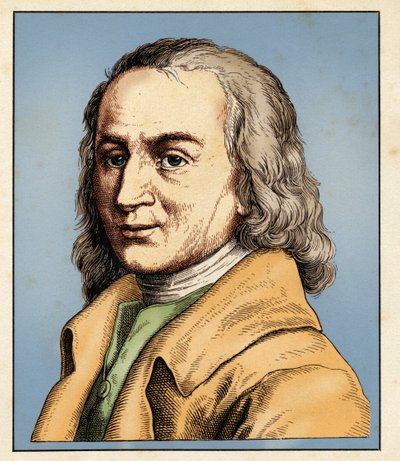 Matthias Claudius (engraving) by Hugo Bürkner