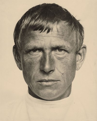 Portrait of the artist Otto Dix by Hugo Erfurth