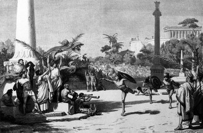 Olympic Games: reconstitution of the Olympic race by H. Kaeseberg by Hugo Kaeseberg