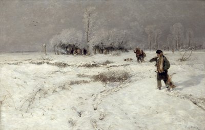 Hunting in the Snow by Hugo Muhlig