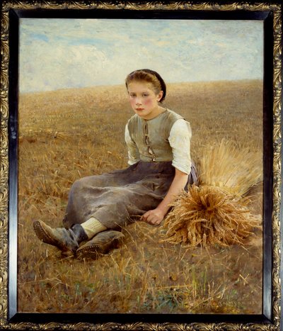 The Little Gleaner by Hugo Salmson