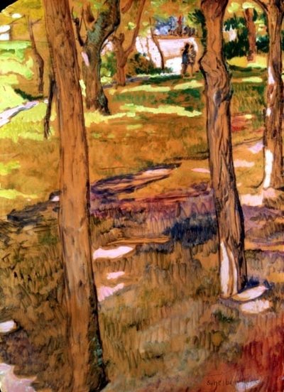 Figures in a Landscape by Hugo Scheiber
