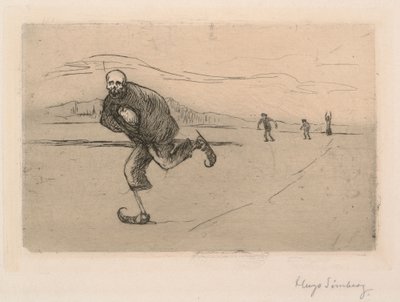 Death on Skates by Hugo Simberg