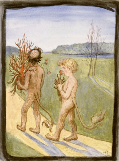 Flowers for Her by Hugo Simberg