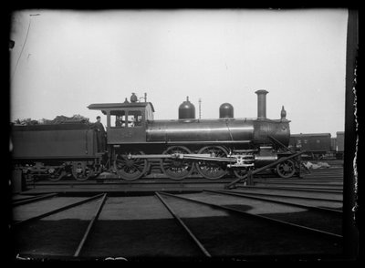 Steam Locomotive at Tampere Railway Yard by Hugo Simberg