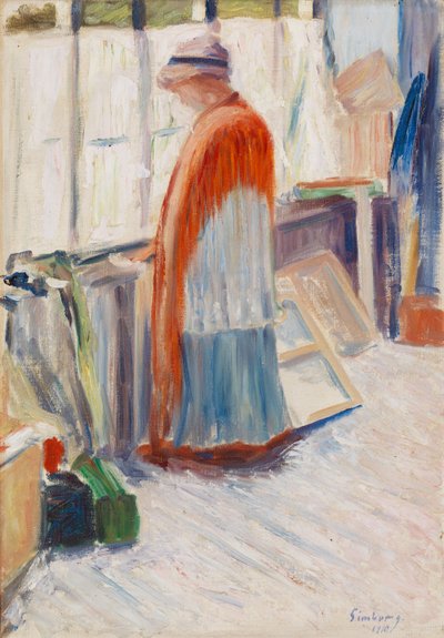 In the Studio by Hugo Simberg