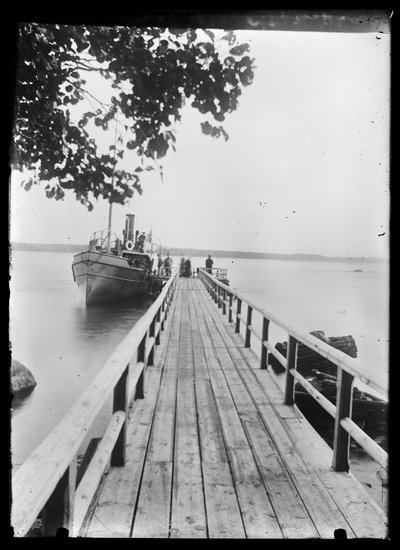 Pier at Niemenlautta by Hugo Simberg