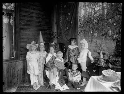 Children in Costume at the Andersin Villa by Hugo Simberg