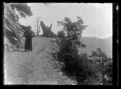 Man on the Caucasus Mountain Road by Hugo Simberg