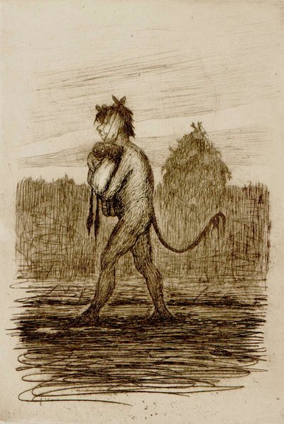 Poor Devil and the Twins by Hugo Simberg